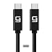 GodSpin USB-C to USB-C Cable (20Gbps) SuperSpeed [Certified] USB Type-C to USB Type-C, 100W Power (USB 3.1 & 3.2 Compatible) Nylon Braided, Dual 4k or Single 5k @60hz Display (6.6ft/20Gbps) primary