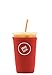 Sok It Java Sok Iced Coffee & Cold Soda Insulated Neoprene Cup Sleeve (Classic Red, Medium: 22-28oz)