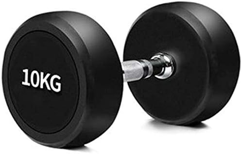 QZDDLY Dumbbells, weights dumbbells set Cast Iron Round Rubber Dumbbells Home Sports Fixed Dumbbells Fitness Equipment Supplies 5kg / 10kg