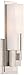 Possini Euro Design Midtown Modern Wall Light Sconce Satin Nickel Hardwired 4 1/2