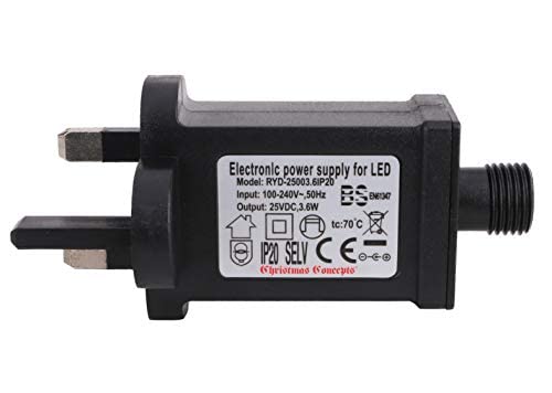 Christmas Concepts® 25V 3.6W Adaptor Without Lead - Suitable For Christmas Lights
