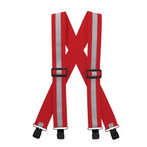 Reflective Suspenders-Red