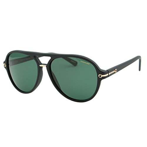 Chopard SUPERFAST SCH 193 703Z Men Black Polarized Racing Aviator Sunglasses