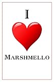 I Love Marshmello: Notebook - 6x9 Lined Journal - 110 Pages - Soft Cover - Great For Birthday Gift ( by Daily Notebooks