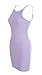 Youngkim Women Cute Backless Spaghetti Strap High Neck Mini Bodycon Dress