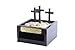 Wooden Faith Box with LED Light. Unique Religious Gift, shines crosses on wall 3' high. Memorial, Xmas or Baptism gift. Comes with blank brass plate for local engraving. See Faith Box Engraving Plate