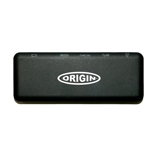 Origin Storage 4K USB-C Travel Dock – VGA, HDMI, LAN, USB 3 (OSDOCK-TD01075)