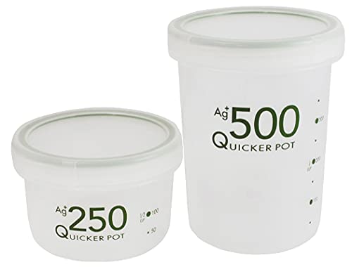 新輝合成 トンボ クイッカーポット 保存容器 抗菌 密閉 500ml + 250ml 2点セット 日本製