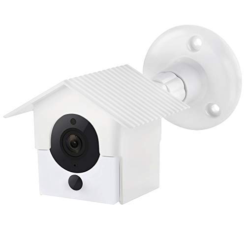 Wyze Cam V2 Wall Mount,Protective Weather Proof Pan Housing Security Mount,for Wyze Cam 1082p HD Indoor Outdoor Cam and IsmartAlarm Spot Cam White