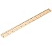30 Pack Wooden Rulers Student Rulers Wood School Rulers Measuring Ruler Office Rulers,2 Scale, 30 cm and 12 Inch
