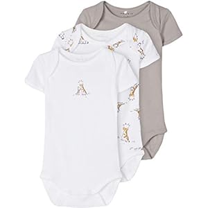 NAME IT NBNBODY 3P SS ALLOY GIRAFFE NOOS uniseks-baby Baby en peuter Set ondergoed
