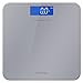 Hippih Digital Body Weight Bathroom Scale with 400 lb Weight Capacity Measures Weight Easy-to-Read Back light LCD Glass AAA 009 (Silver)