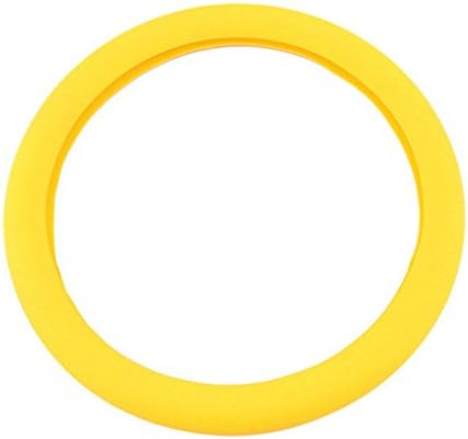 HAINENG Car Universal Elasticity Antiskid 32CM Imitated Skin Striae Silicone Steering Wheel Cover H-F03-Y