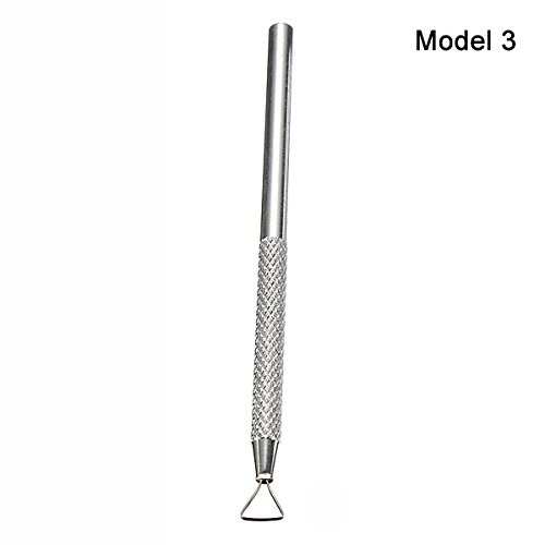 COMI Ribbon Sludge Pottery Scraper + Feather Wire Texture Tool for Clay Sculpture Modelling (Model 3)