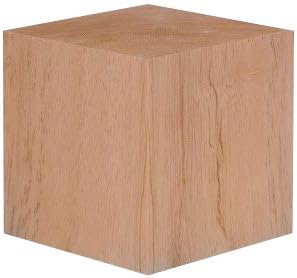4 Inch Solid Wood Block Cube - 1 Block 