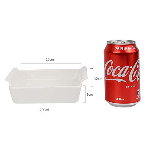 Bakeware Set, Rollin 6 Piece Porcelain Baking Dish, Rectangular Baking Pans Set, Lasagna Pan, Casserole Dish for Cooking, Cake Dinner, Kitchen, Banquet and Daily Use