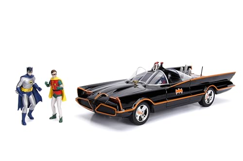 Jada DC Comics 1:18 1966 Classic TV Series Batmobile Light-Up Die-cast Car with…