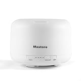 Essential Oil Diffuser Ultrasonic Cool Mist Aroma Humidifier with Waterless Auto Shut-off Mist Mode Adjustment and Color Changing LED Lights for Home, Bedroom, Office