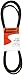 Swisher 5058 122-Inch Belt - Fits select Swisher 60-in Trailmowers and ZTR Mowers - Black/Blue