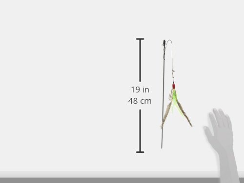 GoCat Da Bird Pull Apart Rod and Bird Cat Feather Toys, Assorted Colors