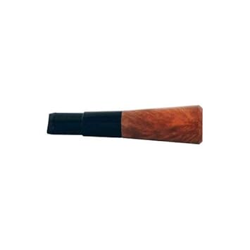 Zigarrenspitze Denicotea aus Bruyéreholz Acryl in braun schwarz 14 mm Durchmesser
