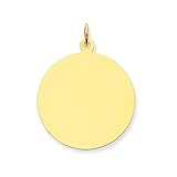 10k Yellow Gold Plain 0.013 Gauge Circular
