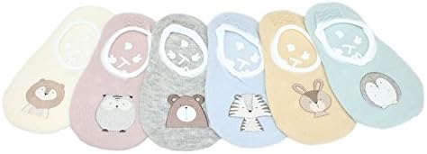 6 Pairs of Baby Girls Anti-Slip Cute Cotton Slippers Summer Socks (L- 18 to 24 Months)