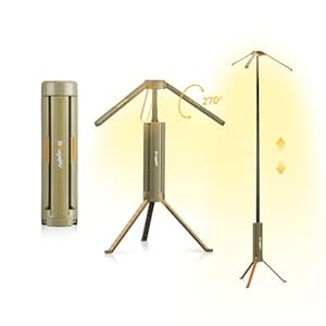 【防災認定】BougeRV ledライト キャンプランタン 三脚付き ledランタン 充電式 投光器 照明方向調節 折りたたみ可能