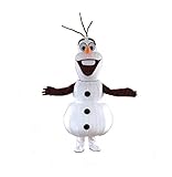 Olaf Snowman Mascot Costume Cospaly Cartoon Character Adult Size