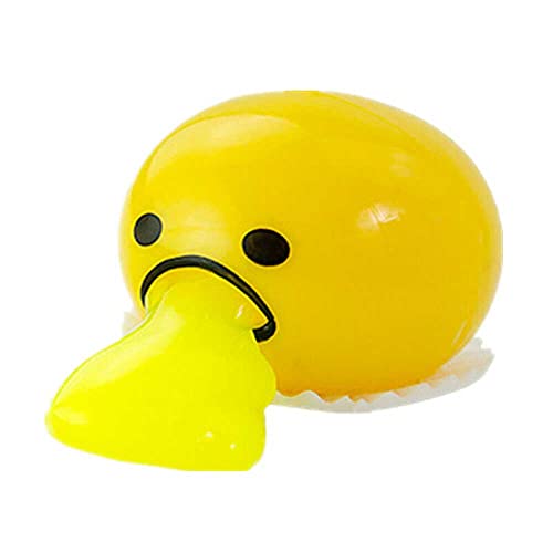 JDS Toy Store Cute Yellow Round Sucking Vomiting Lazy Egg Yolk