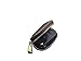 Amooca Jaguar Premium para llaves de coche (Piel Cadena Coin Mando a Distancia Soporte Funda con cierre cartera Bolsa, Negro