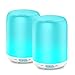 Essential Oil Diffuser, 2 Pack Aroma Diffuser Ultrasonic Cool Mist Aromatherapy with 7 LED Lights, Waterless Auto Shut-Off for Home Spa Baby Bedroom, 120ml