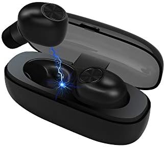 LXT E6 Wireless Earbuds TWS Bluetooth Headphones True Wireless V5.0 Easy-Pairing Sweat Proof Running Earphones with Mic Mini Earbuds in-Ear Stereo Calls, Total 20 Hours Playtime