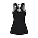 Womens Cut Out Skull Print Workout Yoga Tank Tops Sleeveless Summer T Shirt Vest (Butterfly Skull 002,L)