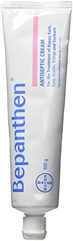 Bayer Bepanthen Antiseptic Cream 100g for the Treatment of Nappy Rash, Cuts, Scalds, Stings and Sunburn (New Formulation) (New Formulation 100g) (3 Pack)
