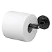 mDesign Modern Metal Toilet Tissue Paper Roll Holder and Dispenser for Bathroom Storage - Wall Mount, Holds and Dispenses One Roll, Mounting Hardware Included - Matte Black