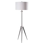 Kenroy Home 32263BS Foster Floor Lamp, Brushed Steel Finish