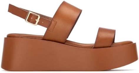 - Sandali Donna Camel - Scarpe comode e versatili - Moda casual - Modello 17512001 (Misurare 39)