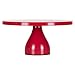 Jocelyn Collection 12 Inch Red Cake Stand, Modern Round Metal Wedding Birthday Party Dessert Cupcake Display Pedestal