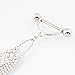 IrbingNii 1 Pair 14G Nipple Rings Nipple Shields Body Piercing Jewelry Tassels Dangle