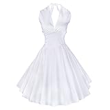 iLover Women's 1950s Vintage Marilyn Monroe Rockabilly large swing Dress