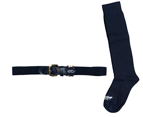 Rawlings BELTSOCKS-NVY Baseball Belt & Sock Combo (Youth Small/Navy) - //coolthings.us