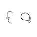 Pandahall 100PCS 304 Stainless Steel Lever Back Hoop Earrings 10x15mm, France Earring Hoop
