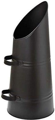LY Tools BLACK COAL SCUTTLE BUCKET 23" - HEAVY DUTY METAL HOD SKUTTLE