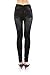 VIRGIN ONLY Women's Denim Jeans Printed Elastic Waist Band Seamless Leggings (66 Black, One Size)