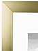 Frametory, 16x20 Metal Picture Frame Collection, Aluminum Photo Frame with Ivory Color Mat for 11x14 Picture or Without Mat & Real Glass (Gold)