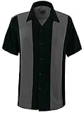 Guytalk Mens Button Down Bowling Shirt, Cuban Style
