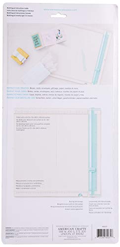 We R Memory Keepers Trim and Score Board, Includes 12x12 Inch Board and One Scoring Tool, Uses V3 Side Blade, Cuts Large Scrapbook Pages, Sturdy Locking, Precise Blades, With Storage Compartment