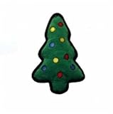 Outward Hound Kyjen  PP03325 Tuff Ones Christmas Tree Durable Dog Toy Squeak Toy, Small, Green