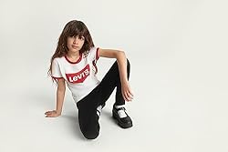 Levi's Girls Classic Batwing T-Shirt, White, M